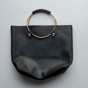 Tribe Alive Black Leather Handbag